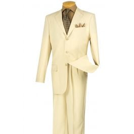 Vinci Men's 2 Piece Poplin Discount Suit - 3 Button Jacket