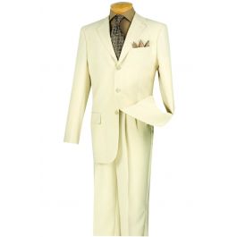 Vinci Men's 2 Piece Poplin Outlet Suit - 3 Button Jacket