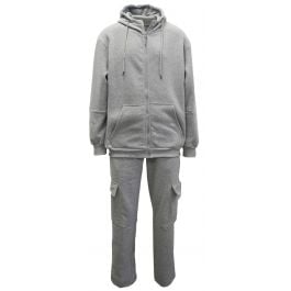 Stacy Adams Men's 2 Piece Athletic Walking Suit - Fleece Set