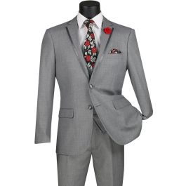 shirt and tie with gray suit