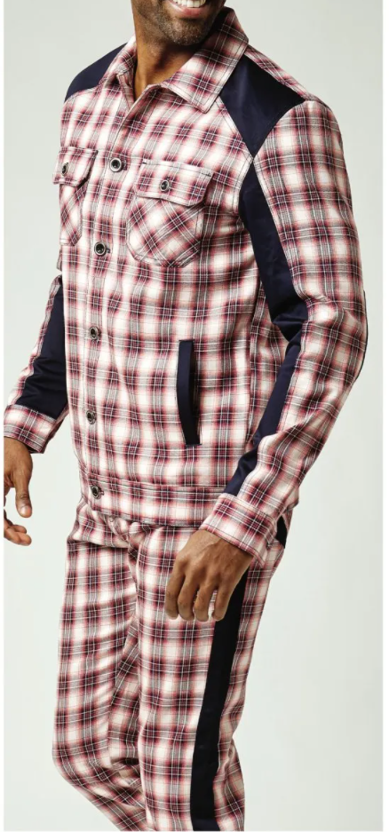 stacy adams plaid suit