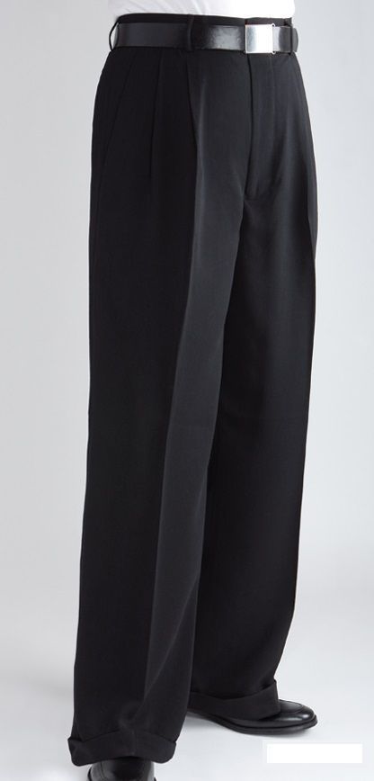 Daniel Ellissa Men's Outlet Wide Leg Pants - Boxed Pleated