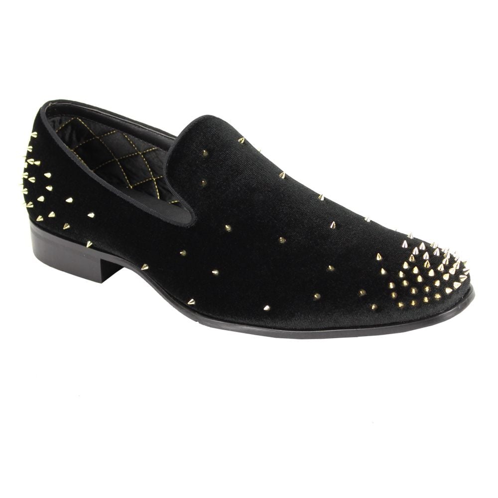 After Midnight Men's Outlet Suede Dress Shoe - Spiked Fashion Shoe