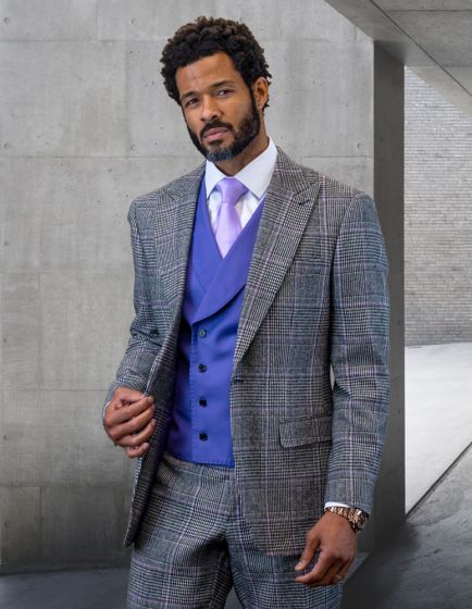 Statement Men's 100% Wool 3 Piece Suit - Vibrant Colors