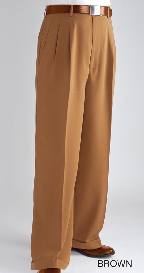 Daniel Ellissa Men's Wide Leg Pants - Double Pleated