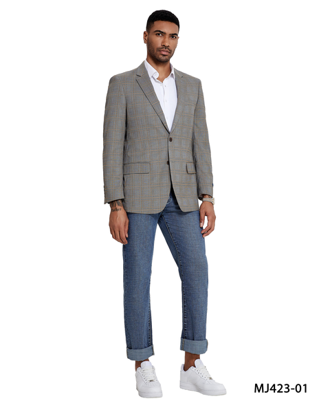 Zegarie Men s Classic Fashion Sport Coat Glen Check