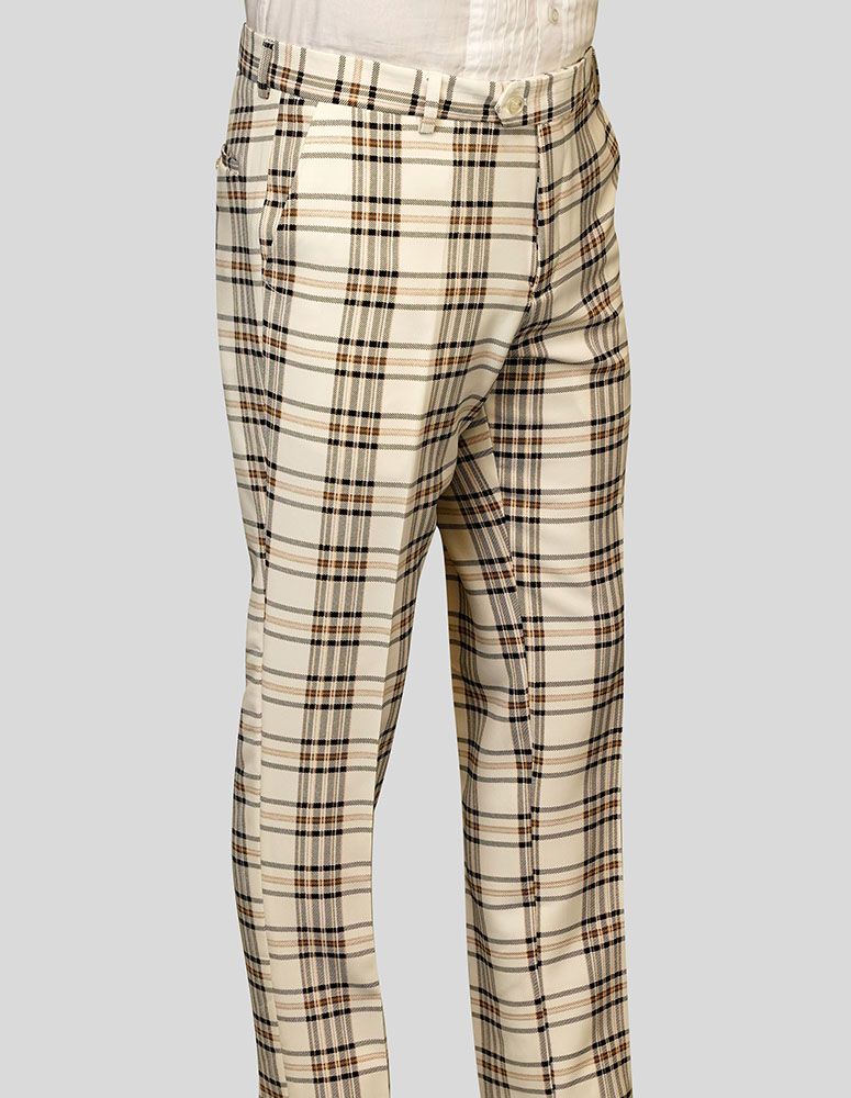 Burberry mens plaid pants best sale