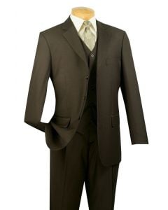 CCO Men's Outlet 3 Piece Solid Executive Suit - Many Colors Available