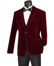 Vinci Men's 2 Button Sport Coat - Luxurious Jacquard