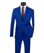 Royal Diamond Men's Outlet 2 Piece Suit - Solid Colors